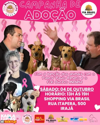 Campanha de Adoção e Bênção dos Animais