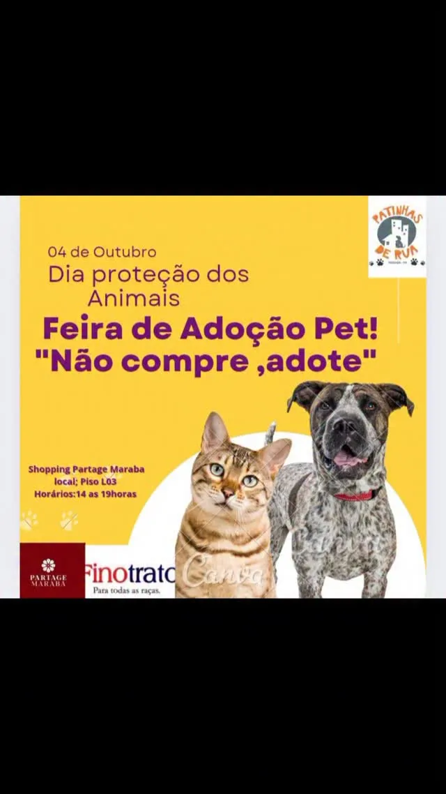 Feira de Adoção Pet: Não Compre, Adote!