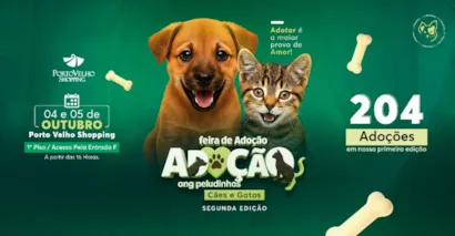 II Feira de Adoção da ONG Peludinhos no Porto Velho Shopping