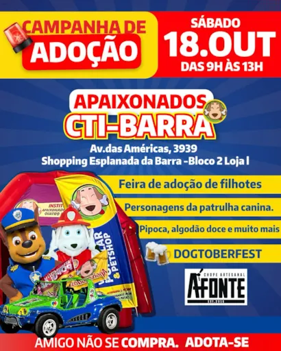 Campanha de Adoção de Filhotes com Patrulha Canina