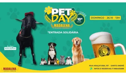 Pet Day Madalena: Celebre a 10ª Edição com Amor e Solidariedade em Santo André!