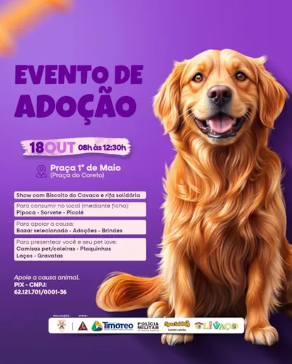 Evento de Adoção e Incentivo à Causa Animal