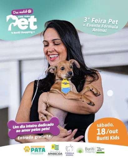 3ª Feira Pet + Evento Fórmula Animal no Buriti Kids