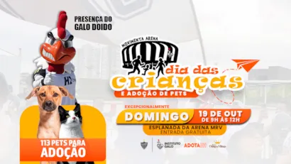 Movimenta Arena especial celebra o Dia das Crianças e promove adoção de pets na Arena MRV