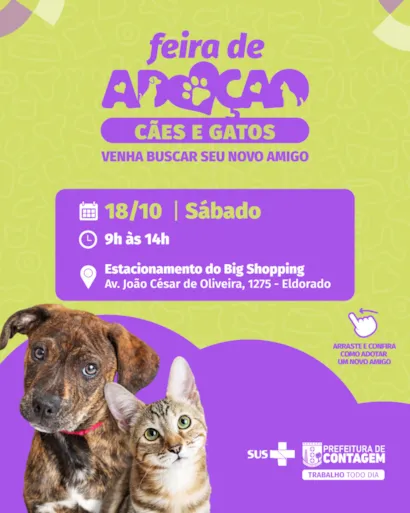 Feira de Adoção de Cães e Gatos