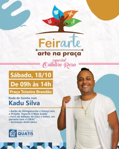FeirArte Especial Outubro Rosa: Adoção de Cães e Gatos