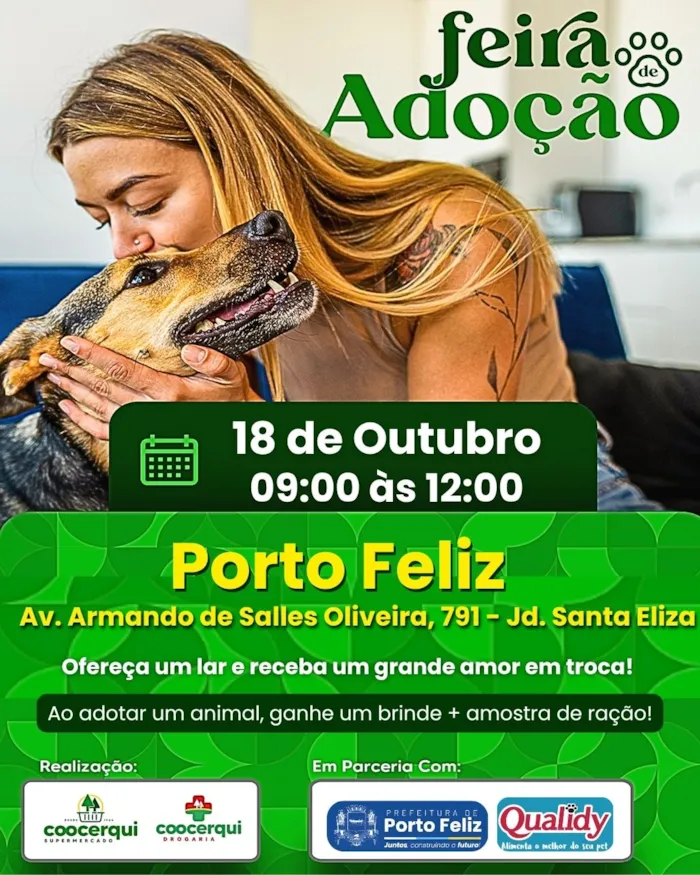 Feira de Adoção em Porto Feliz