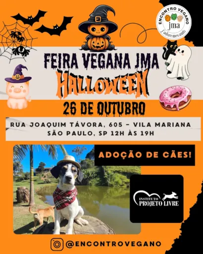 Feira Vegana JMA Halloween com Adoção de Cães!