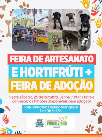 Feira de Artesanato, Hortifrúti e Adoção de Animais