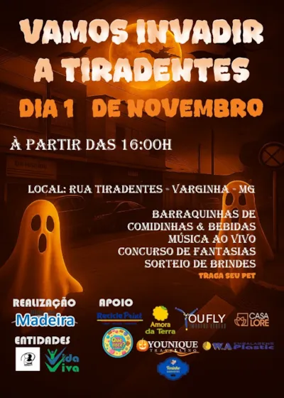 3ª Festa da Rua Tiradentes em Varginha terá Feira de Adoção de Pets