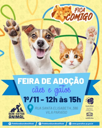 Feira de Adoção de Cães e Gatos em Guarulhos