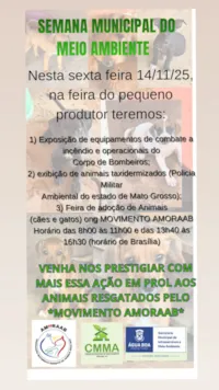 Feira de Adoção de Animais Movimento AMORAAB na Semana Municipal do Meio Ambiente