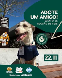 Participe do último Evento de Adoção Pet de 2025 no Pantanal Shopping! Encontre seu novo melhor amigo em um dia de amor, cuidado e surpresas. Sábado, 22/11, das 15h às 19h.