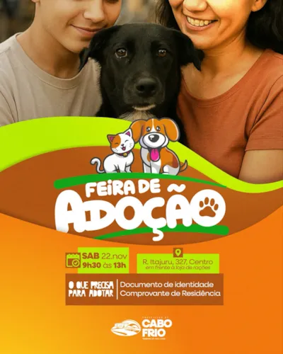 Feira de Adoção de Animais em Cabo Frio