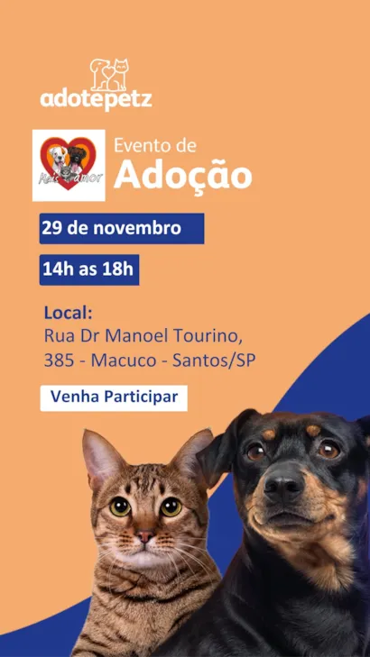 Evento de Adoção Petz & ONG Mais Amor