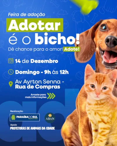 Feira de Adoção: Adotar é o Bicho!
