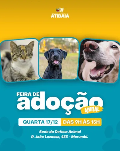 Feira de Adoção Animal em Atibaia