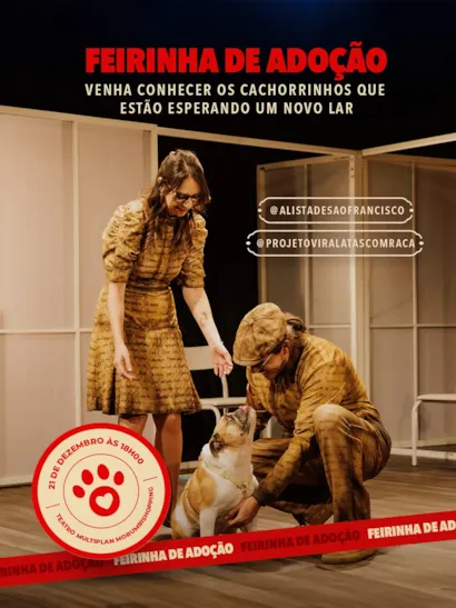 Feirinha de Adoção no Teatro Multiplan MorumbiShopping