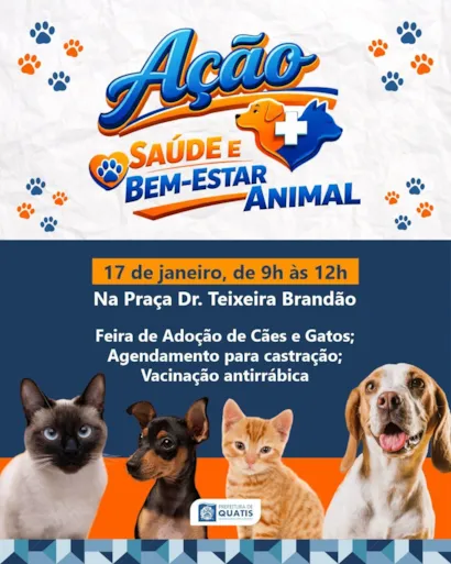 Ação Saúde e Bem-Estar Animal na FeirArte de Quatis