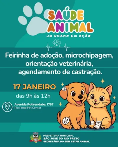 Feirinha de Adoção Pet no Jardim Urano