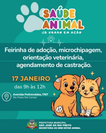 Feirinha de Adoção Pet no Jardim Urano