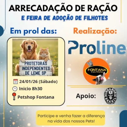 Feira de Adoção de Filhotes e Arrecadação de Ração