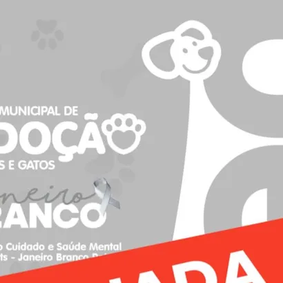 Feira Municipal de Adoção de Cães e Gatos - Adiada