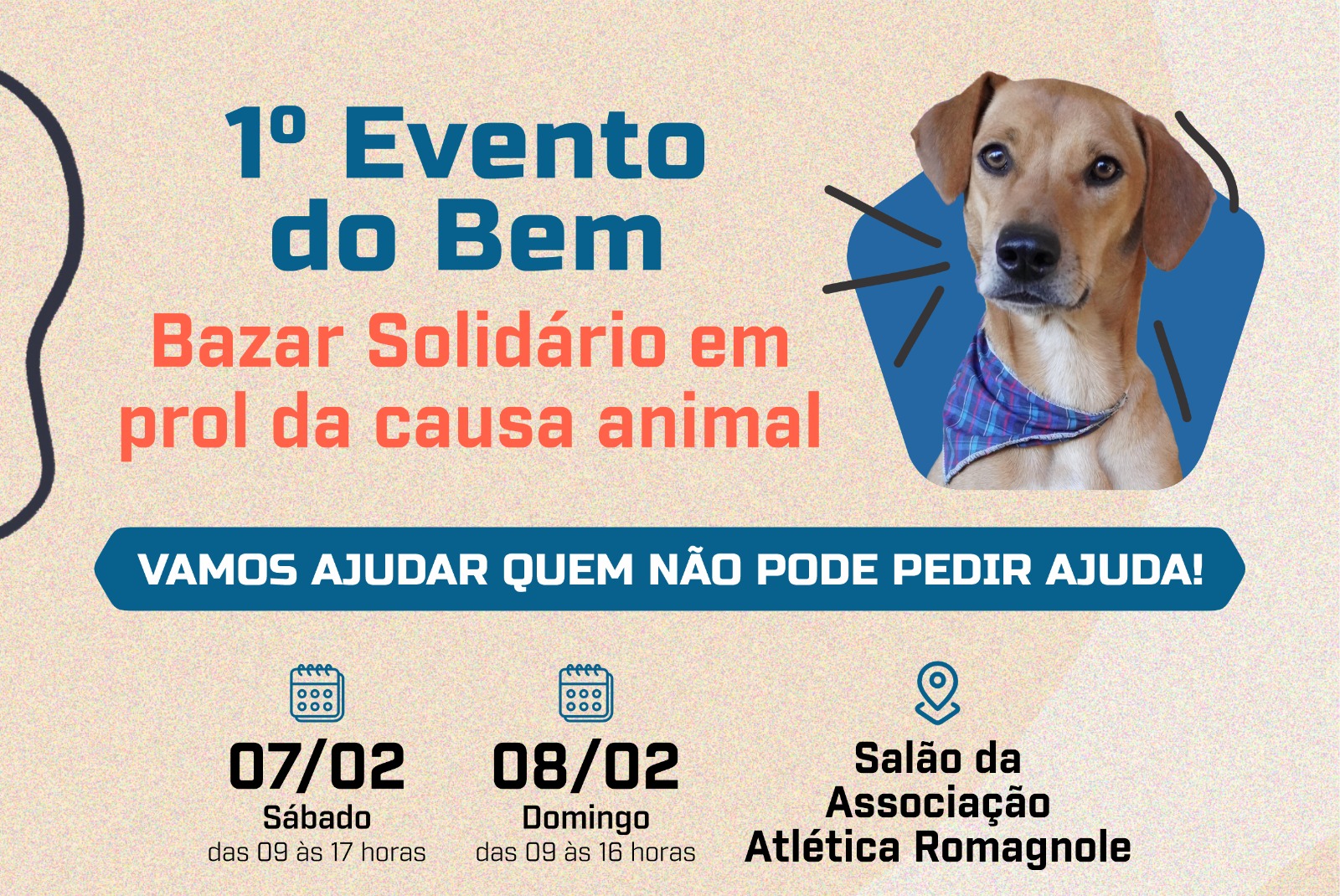 1º Evento do Bem - Bazar Solidário em Prol da Causa Animal