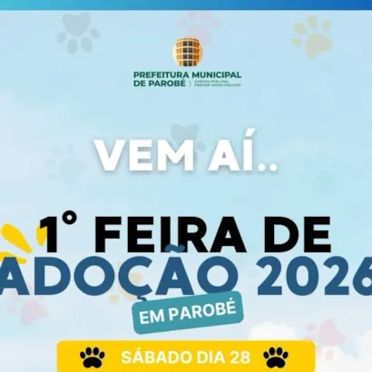 1ª Feira de Adoção de Cães 2026 em Parobé