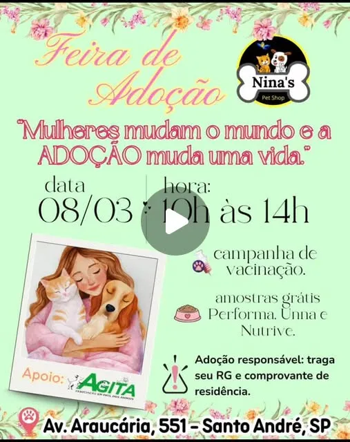 Feira de Adoção - Nina's Pet Shop