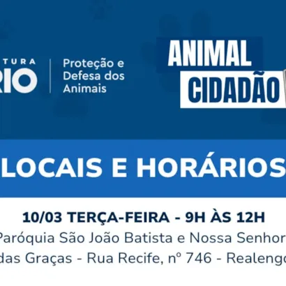 Programa Animal Cidadão - Agenda da Semana