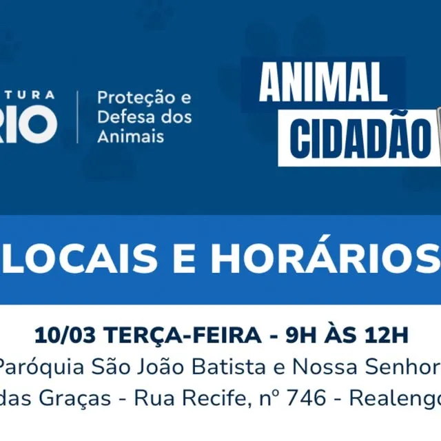 Programa Animal Cidadão - Agenda da Semana