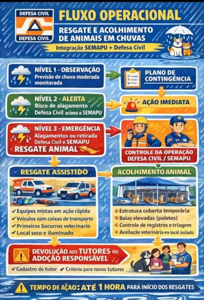 Olinda Elabora Plano de Contingência para Proteção Animal Durante o Inverno