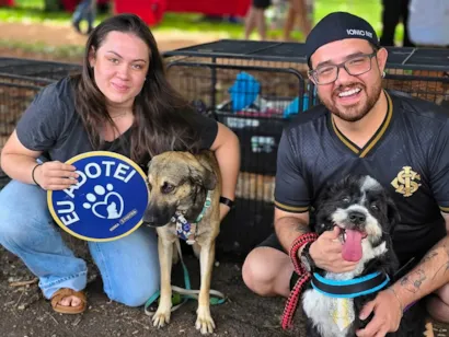 Feira de Adoção de Cães Resgatados na Praça Bolívia