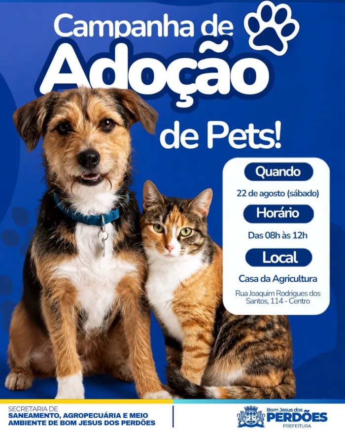 Evento Campanha de Adoção Responsável em Bom Jesus dos Perdões