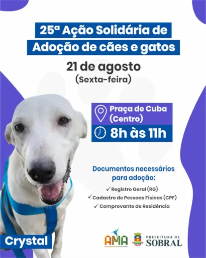 25ª Ação Solidária de Adoção de Cães e Gatos em Sobral