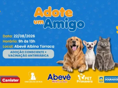 Feira de adocao em Dourados com vacinacao antirrabica