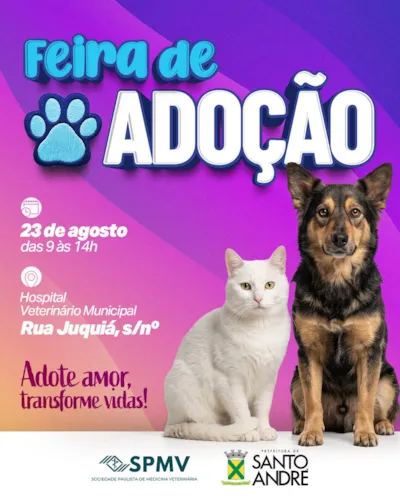 Feira de adoção em Santo André: Adote Amor 2026