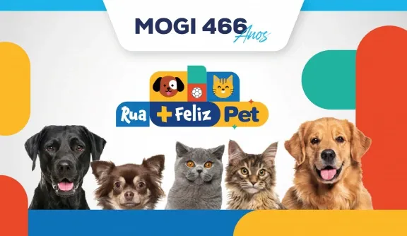 Mogi das Cruzes recebe feira de adoção pet em 22 de agosto, das 9h às 12h, com cães, gatos, orientação veterinária e castramóvel.