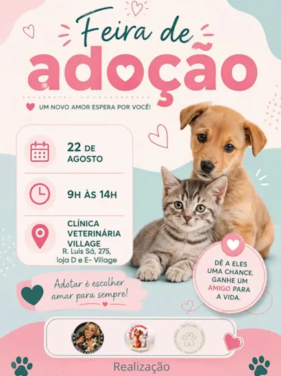 Feira de adoção de cães e gatos em Ilha do Governador