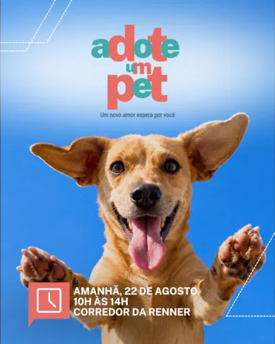 Feira de adoção de cães e gatos no Caxias Shopping