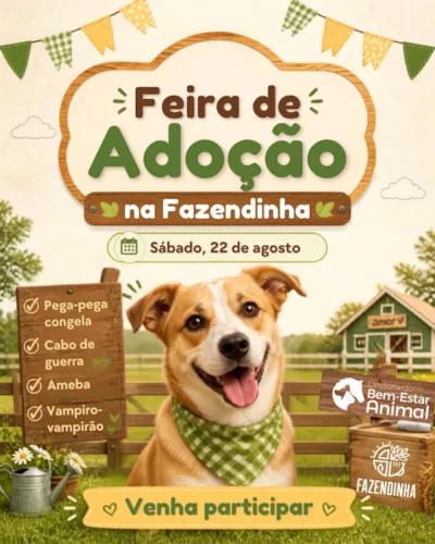 Feira de adoção em Florianópolis na Fazendinha