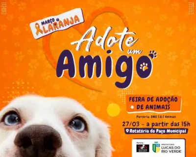 Feira de adoção em Lucas do Rio Verde neste domingo