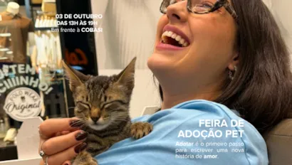 Feira de adoção em Criciúma no Nações Shopping
