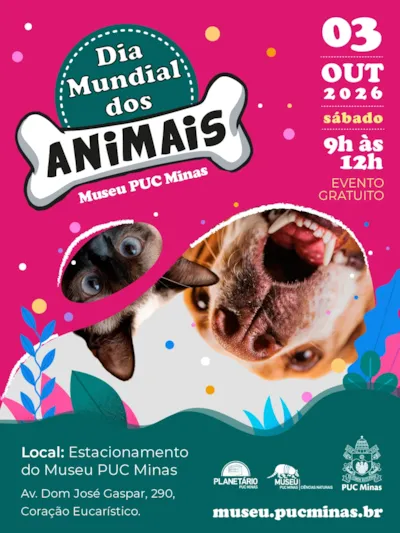 Feira de adoção em Belo Horizonte no Museu PUC Minas