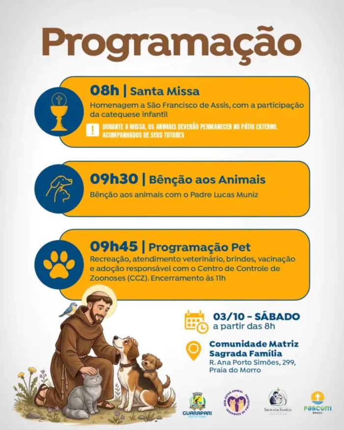 Feira de adoção em Guarapari no Dia de São Francisco - imagem 2