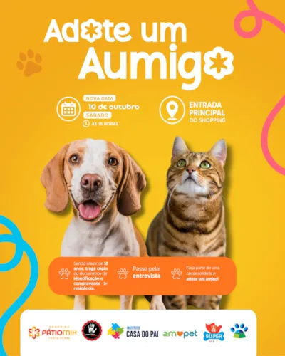Feira de adoção de cães e gatos em Itaguaí