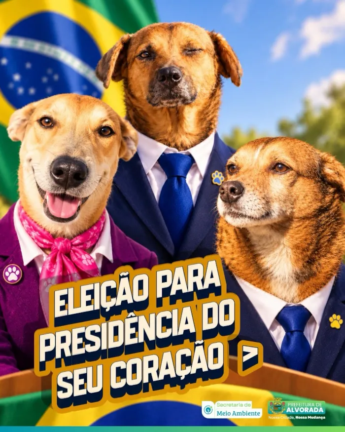 Feira de adoção de cães e gatos em Alvorada no dia 06/10, das 08h às 15h30, em frente à UBS do Jardim Algarve. Adote um amigo e transforme uma vida!