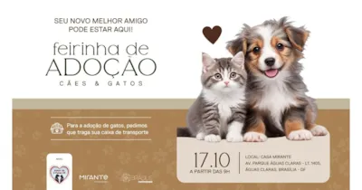 Feira de adoção em Brasília: Casa Mirante