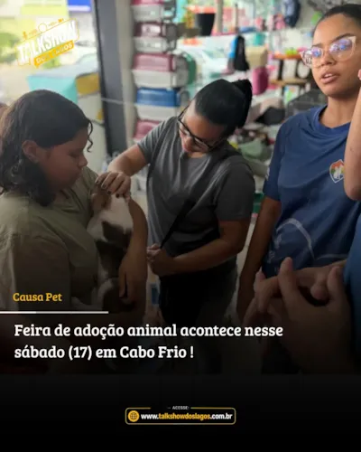 Feira de adoção de cães e gatos em Cabo Frio